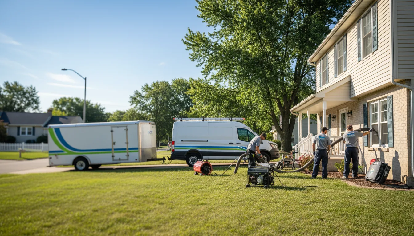 Flooded Basement Restoration And Cleanup With Repair in Lake Station, IN near me